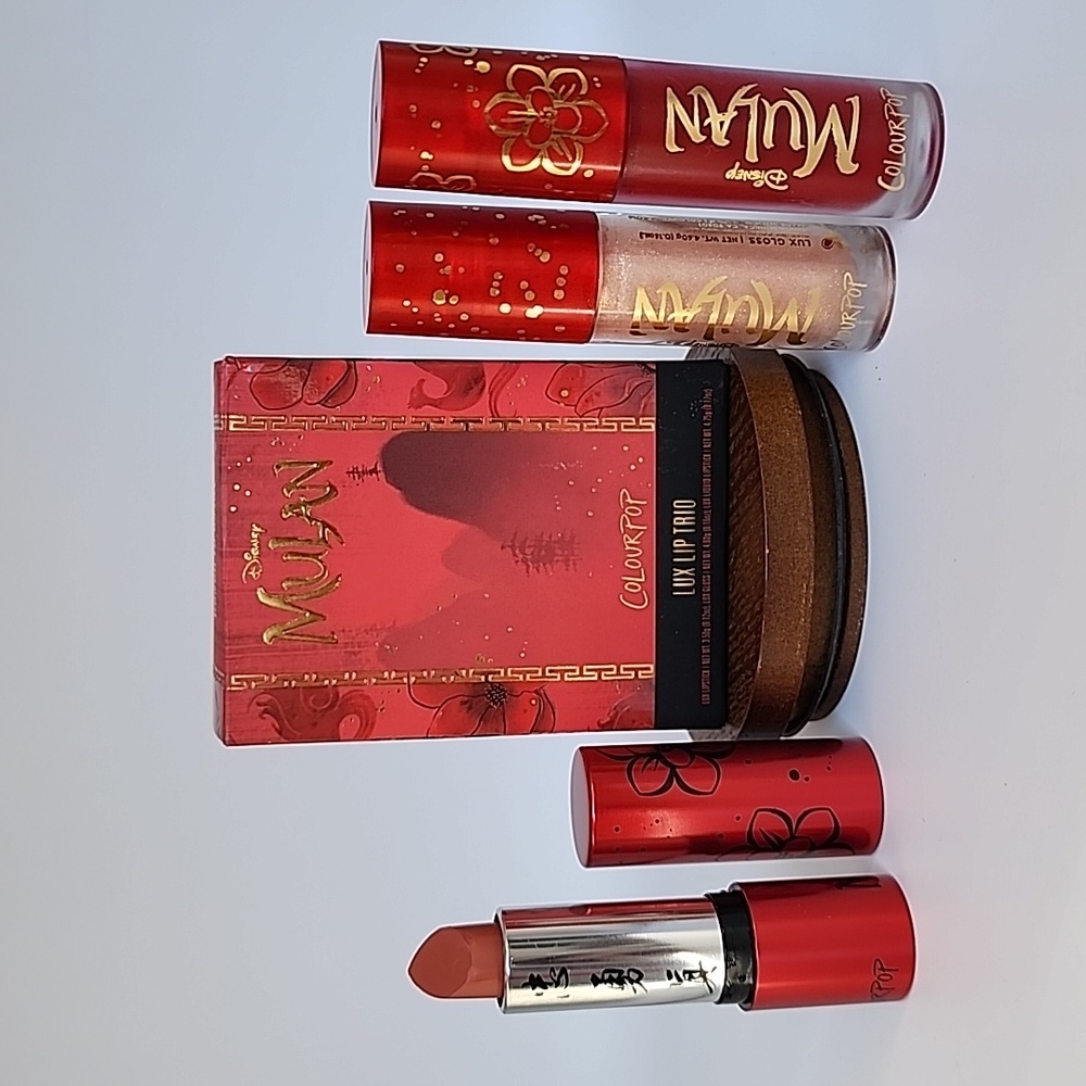 Colourpop Mulan Lux Lip Trio Honor To Us All - Hua Mulan, Phoenix, & Str…